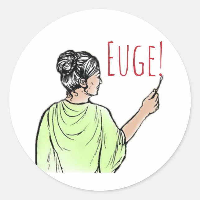 Euge! graffito Classic Round Sticker (Front)