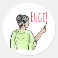 Euge! graffito Classic Round Sticker