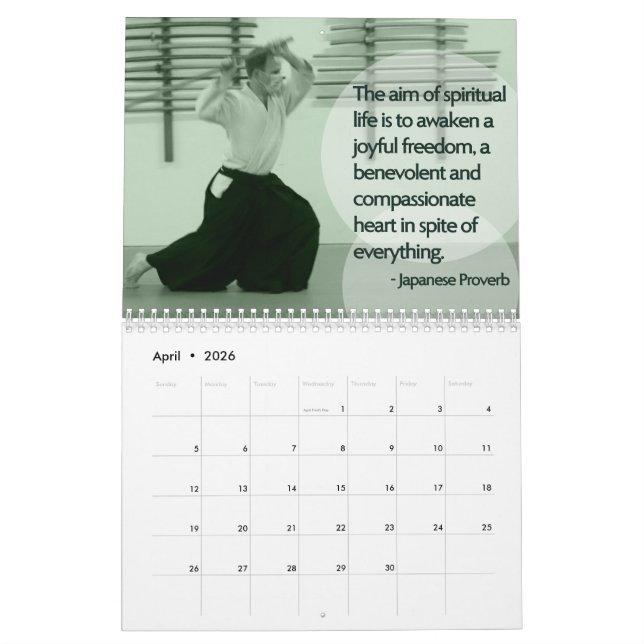 Eugene Aikikai 2026 Calendar (Apr 2026)