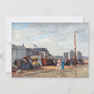 Eugene Boudin - Bathing Time at Trouville Thank You Card