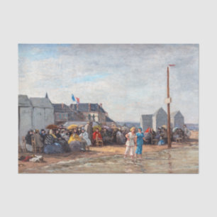 Eugene Boudin - Bathing Time at Trouville Tissue Paper