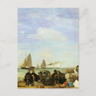 Eugene Boudin Beach At Trouville Postcard