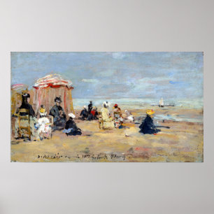 Eugène Boudin On the Beach Poster