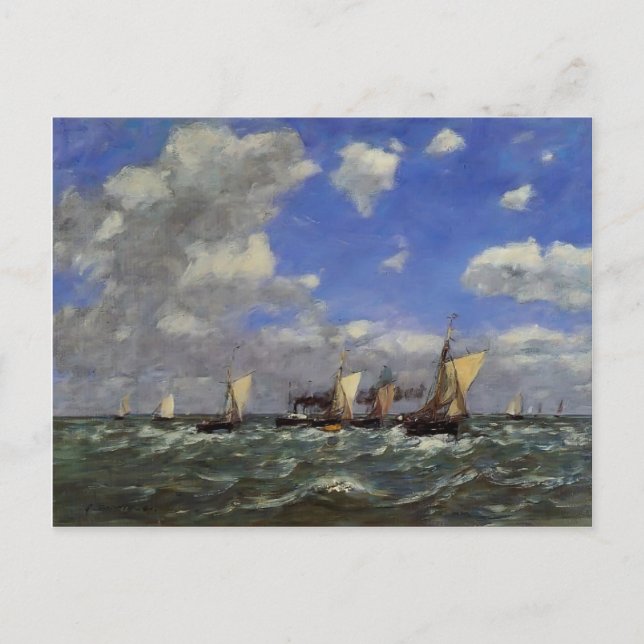 Eugene Boudin- Open Sea Postcard (Front)