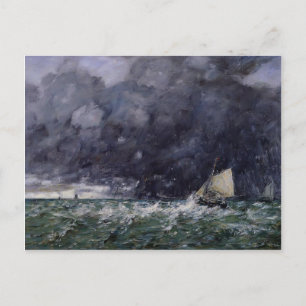 Eugene Boudin- Rough Seas Postcard