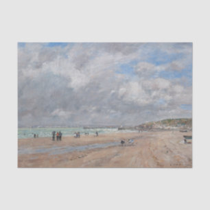 Eugene Boudin - The Beach at Deauville Tissue Paper