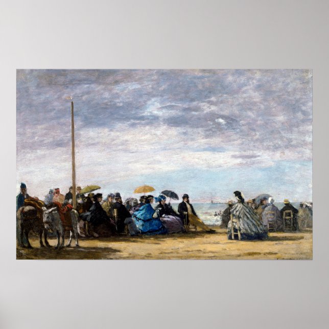 Eugene Boudin The Beach Poster (Front)