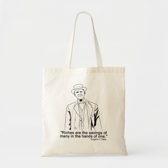 Eugene Debs quote Tote Bag (Front)