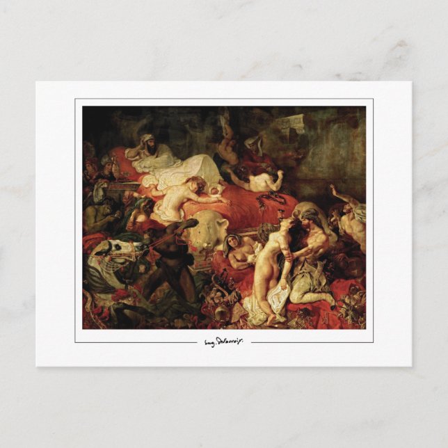 Eugène Delacroix #6 - Fine Art Postcard (Front)