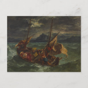 Eugene Delacroix - Christ on the Sea of Galilee Postcard