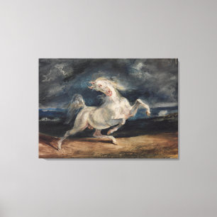 Eugene Delacroix Horse Frightened by Lightning Canvas Print