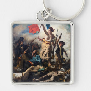 Eugene Delacroix - Liberty Leading The People Key Ring