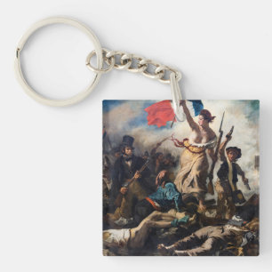 Eugene Delacroix - Liberty Leading The People Key Ring