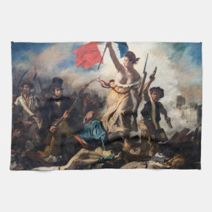 Eugene Delacroix - Liberty Leading The People Tea Towel