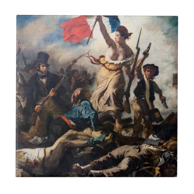 Eugene Delacroix - Liberty Leading The People Tile (Front)