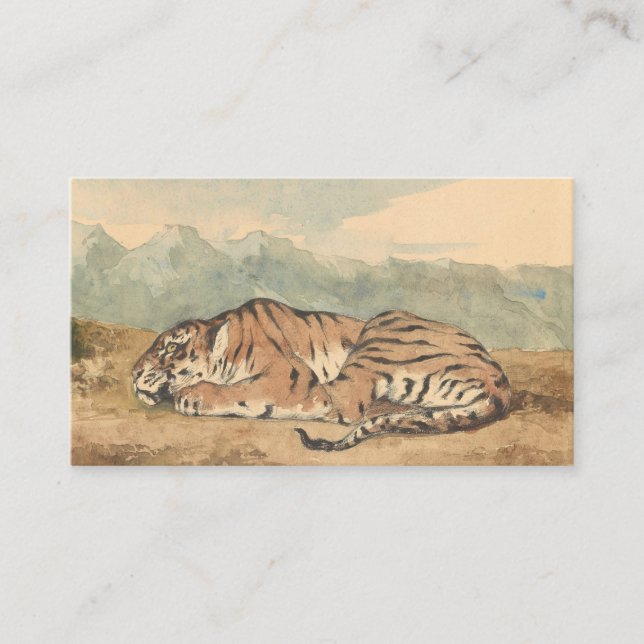 Eugene Delacroix - Royal Tiger Business Card (Front)