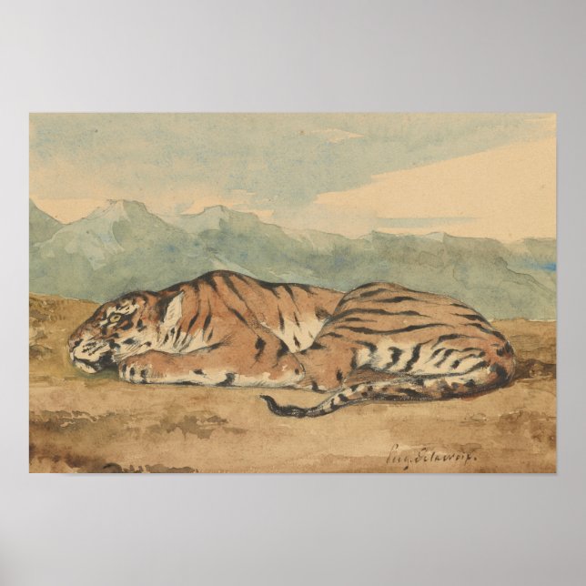 Eugene Delacroix - Royal Tiger Poster (Front)