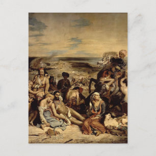 Eugene Delacroix-Scenes from the Massacre of Chios Postcard
