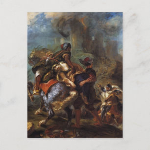 Eugene Delacroix- The Abduction of Rebecca Postcard