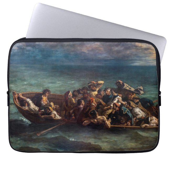 Eugene Delacroix - The Shipwreck of Don Juan Laptop Sleeve (Front)