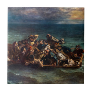 Eugene Delacroix - The Shipwreck of Don Juan Tile