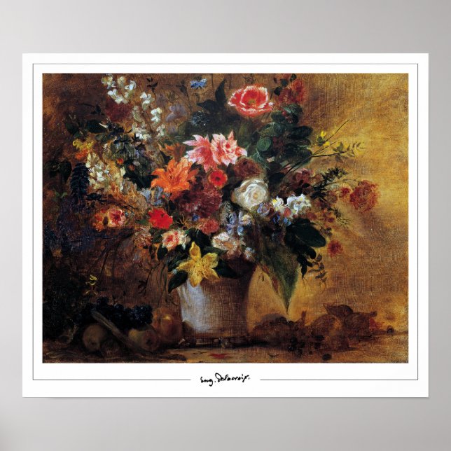Eugène Delacroix Zedign Art Poster #10 (Front)