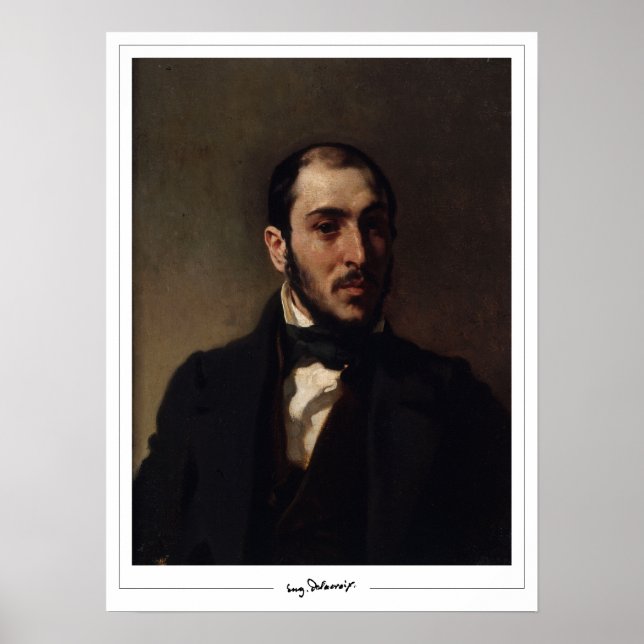 Eugène Delacroix Zedign Art Poster #254 (Front)