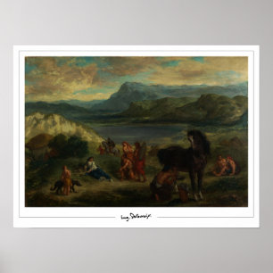 Eugène Delacroix Zedign Art Poster #356