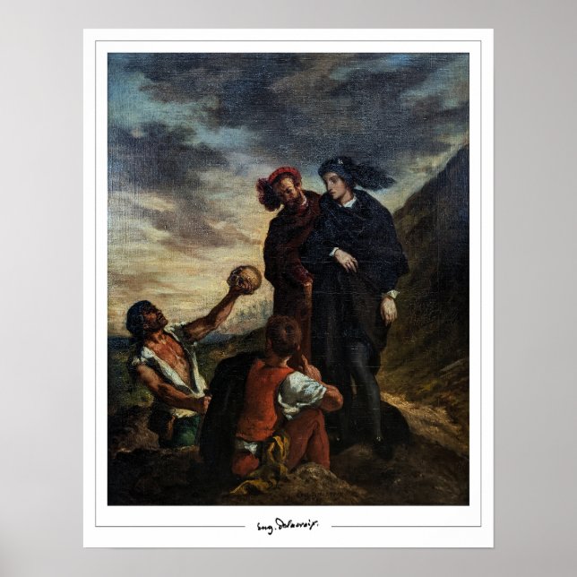 Eugène Delacroix Zedign Art Poster #493 (Front)