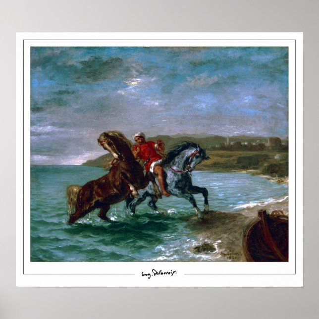 Eugène Delacroix Zedign Art Poster #522 (Front)