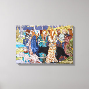 Eugene Grasset - Harmony Decorative Panel Canvas Print
