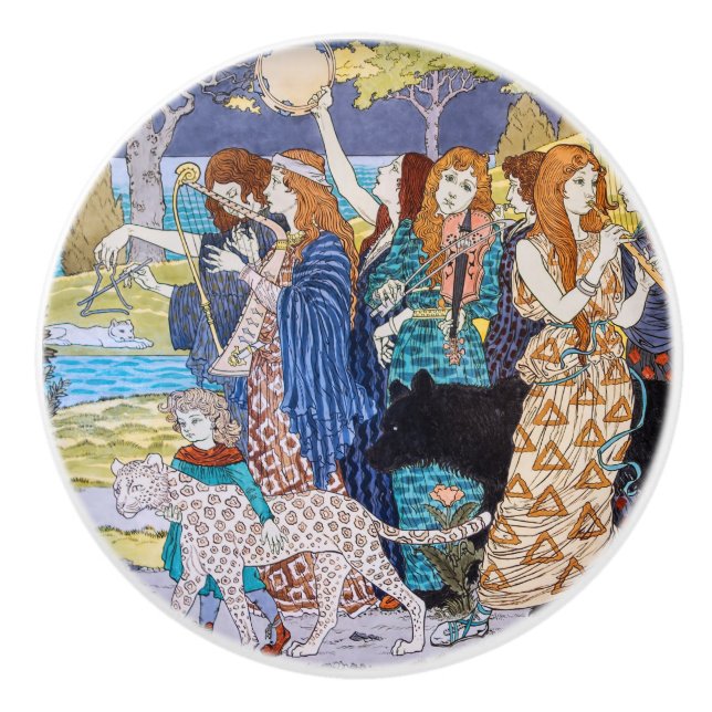 Eugene Grasset - Harmony Decorative Panel Ceramic Knob (Front)