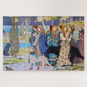 Eugene Grasset - Harmony Decorative Panel Jigsaw Puzzle