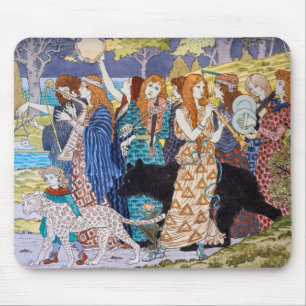Eugene Grasset - Harmony Decorative Panel Mouse Mat