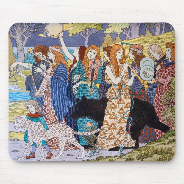 Eugene Grasset - Harmony Decorative Panel Mouse Mat (Front)