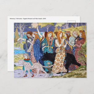 Eugene Grasset - Harmony Decorative Panel Postcard