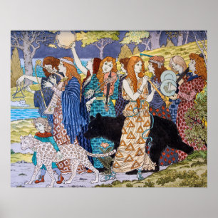 Eugene Grasset - Harmony Decorative Panel Poster