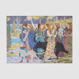 Eugene Grasset - Harmony Decorative Panel Tissue Paper