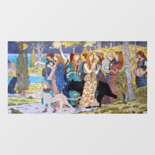 Eugene Grasset - Harmony Decorative Panel Window Cling