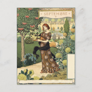 Eugène Grasset septembre Postcard