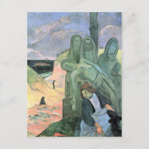 Eugène Henri Paul Gauguin - Green Christ Postcard