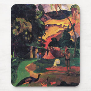 Eugène Henri Paul Gauguin - Landscape With Peacoc Mouse Mat