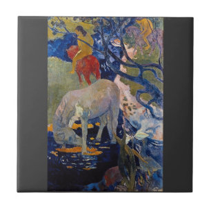 Eugène Henri Paul Gauguin - The White Horse Tile