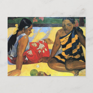 Eugène Henri Paul Gauguin - Two Women From Tahiti Postcard
