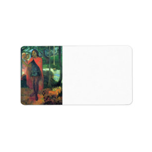 Eugène Henri Paul Gauguin - Wizard of Hiva-Oa Label