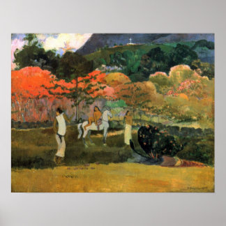 Eugene Henri Paul Gauguin - Women and Mould Poster