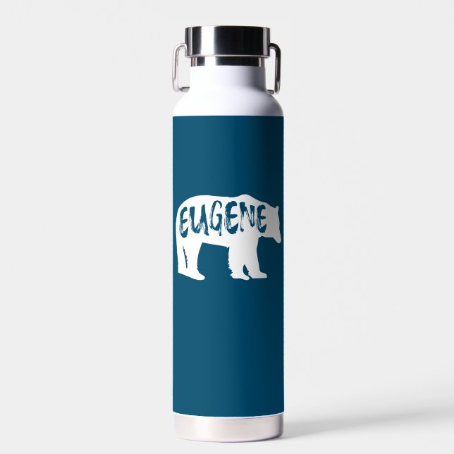 Eugene Oregon Bear Water Bottle (Front)