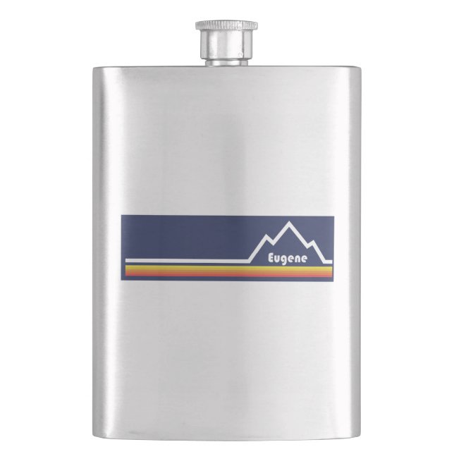 Eugene Oregon Hip Flask (Front)
