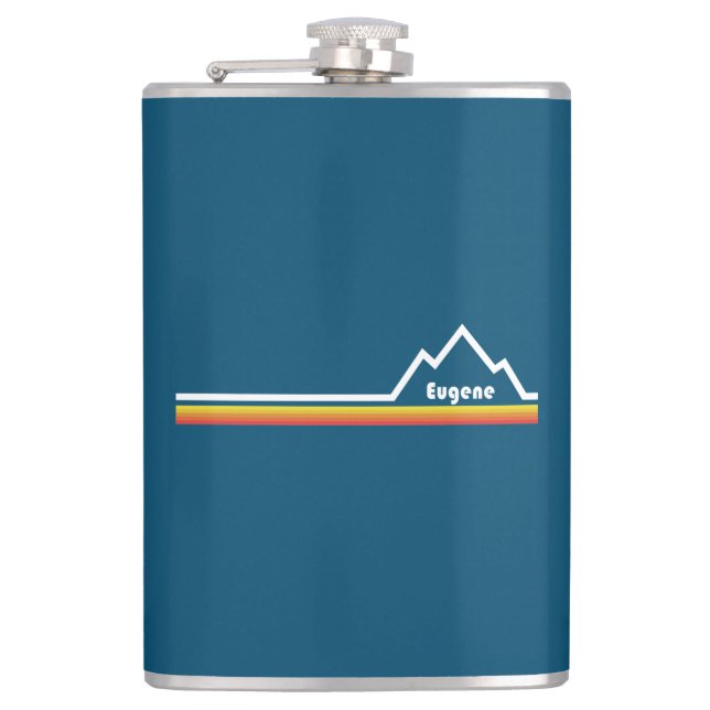 Eugene Oregon Hip Flask (Front)