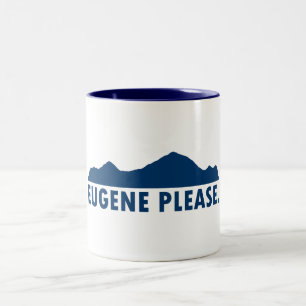 Eugene Oregon Please Two-Tone Coffee Mug